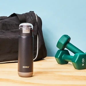 18oz Stainless Steel Flip Top Sports Bottle